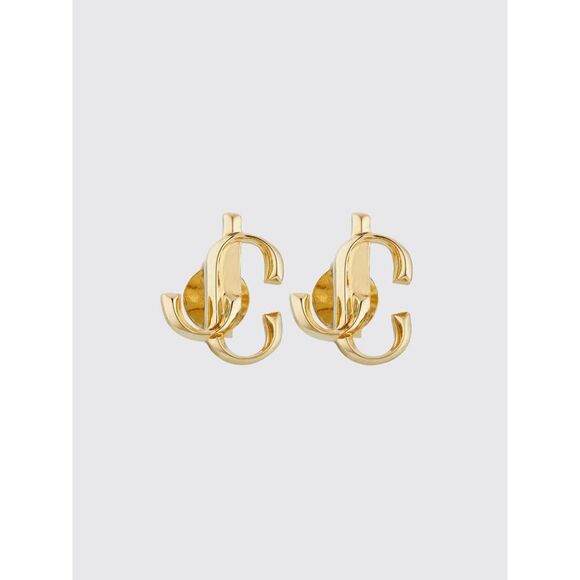 JIMMY CHOO Accessories - Jimmy Choo Women Jc Monogram Stud Earrings Jimmy Choo In Gold-Tone Metal